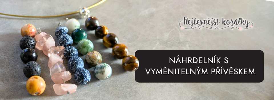 banner clanek nejlevnejsi koralky nahrdelnik s vymenitelnym priveskem